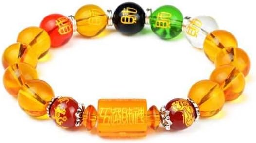 Buddha & Karma Double-Headed Golden Dragon Bracelet – Wealth, Strength & Protection