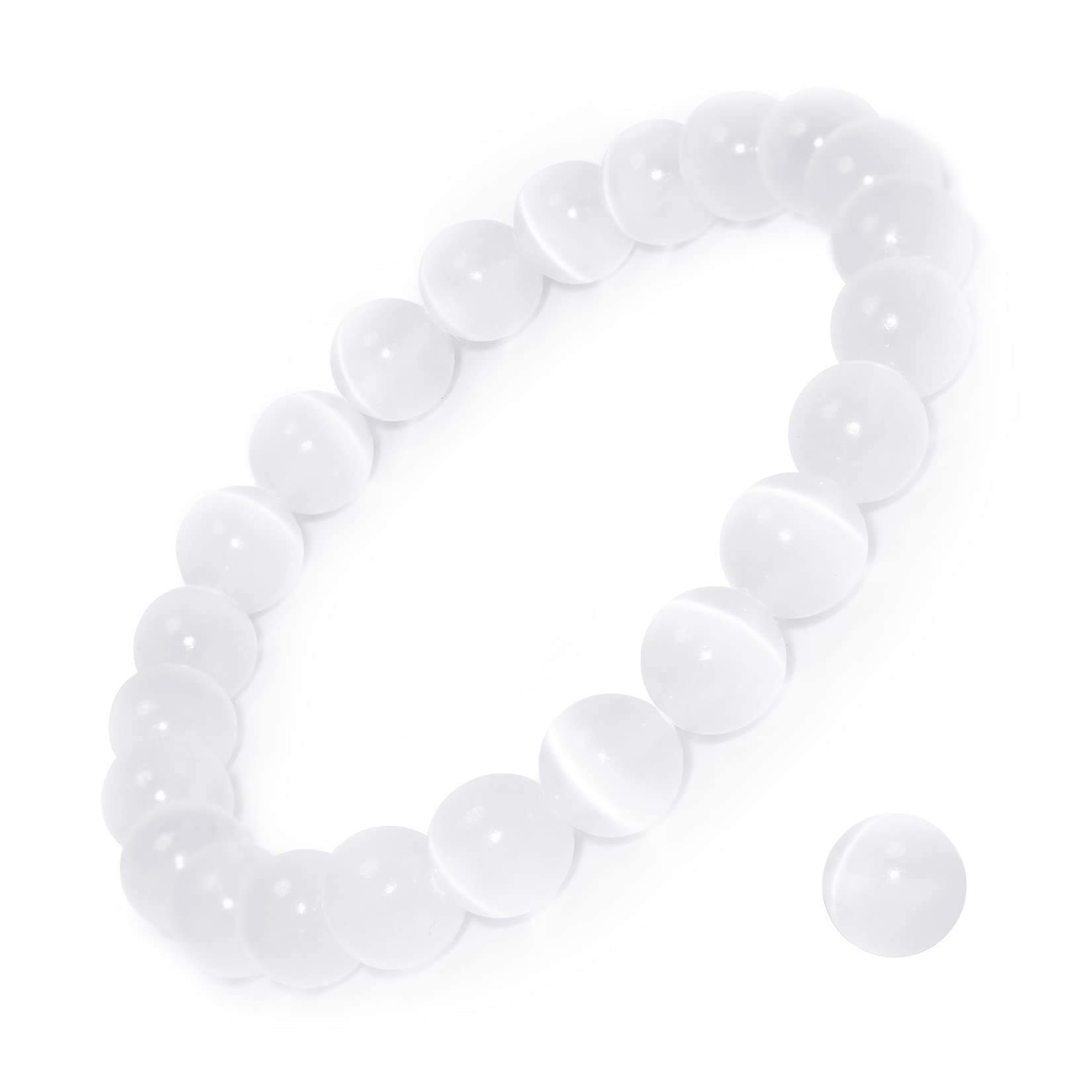 Natural Gemstone Stretch Bracelet, Handmade Unisex Crystal Bracelets for Meditation, Yoga, Spiritual Healing & Positive Energy