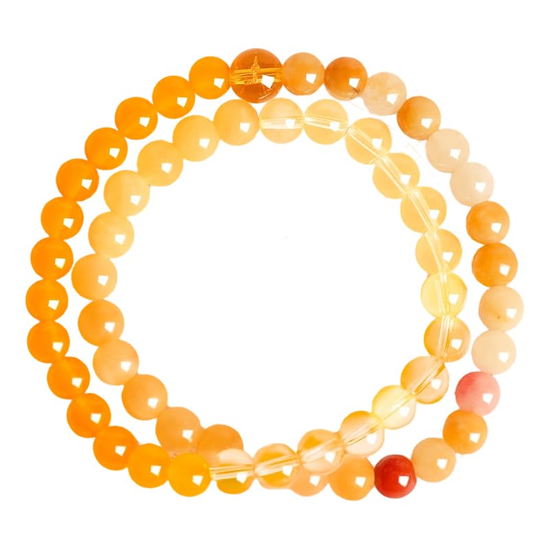 Women's Double-Circle Five Elements (Gold/Wood/Water/Fire/Earth) Feng Shui Bracelet - Crystal Wealth Bracelet | Balances Energy, Brings Good Luck, Abundance & Positive Vibes for Daily Wear