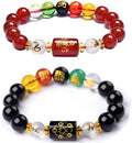 Feng Shui Obsidian Five-Element Wealth Prosperity Bracelet
