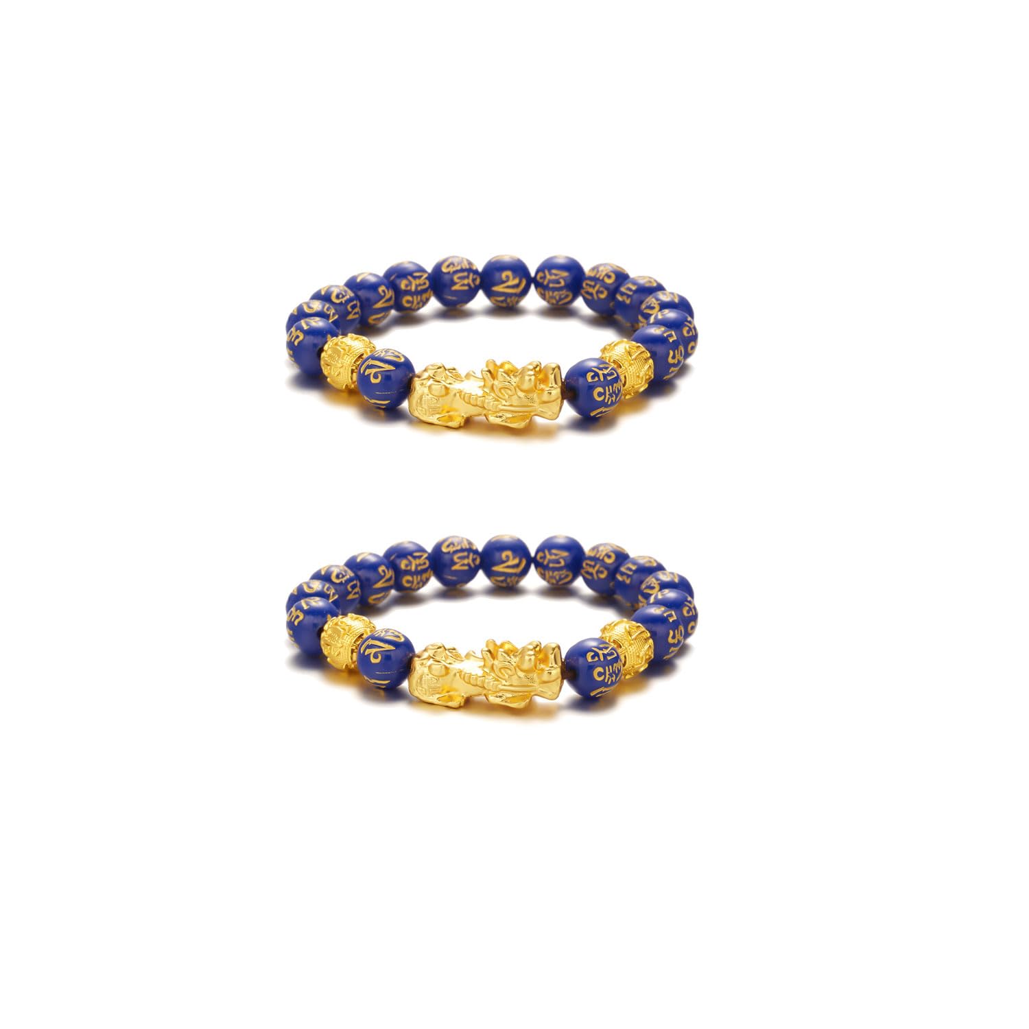 FengShui Bracelets for Women Wealth And Luck Bracelet Black Obsidian Pixiu Wealth Bracelet FengShui Beaded Strand Bracelets for Women Men