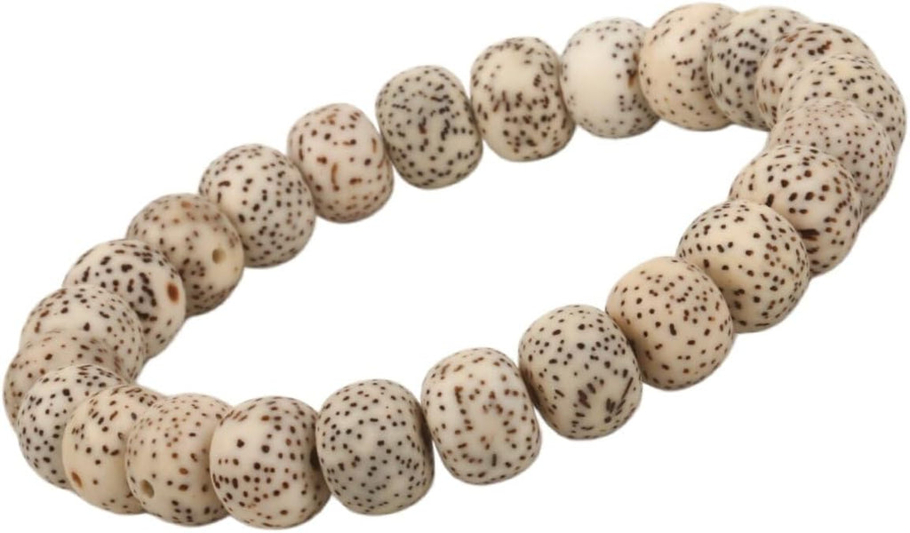 Bodhi Bead Bracelet, Healing Bracelet, Handcrafted with 26 8mm Star Moon Bodhi Beads, 7.87-inch elastic healing bracelet, perfect for meditation and attracting good fortune