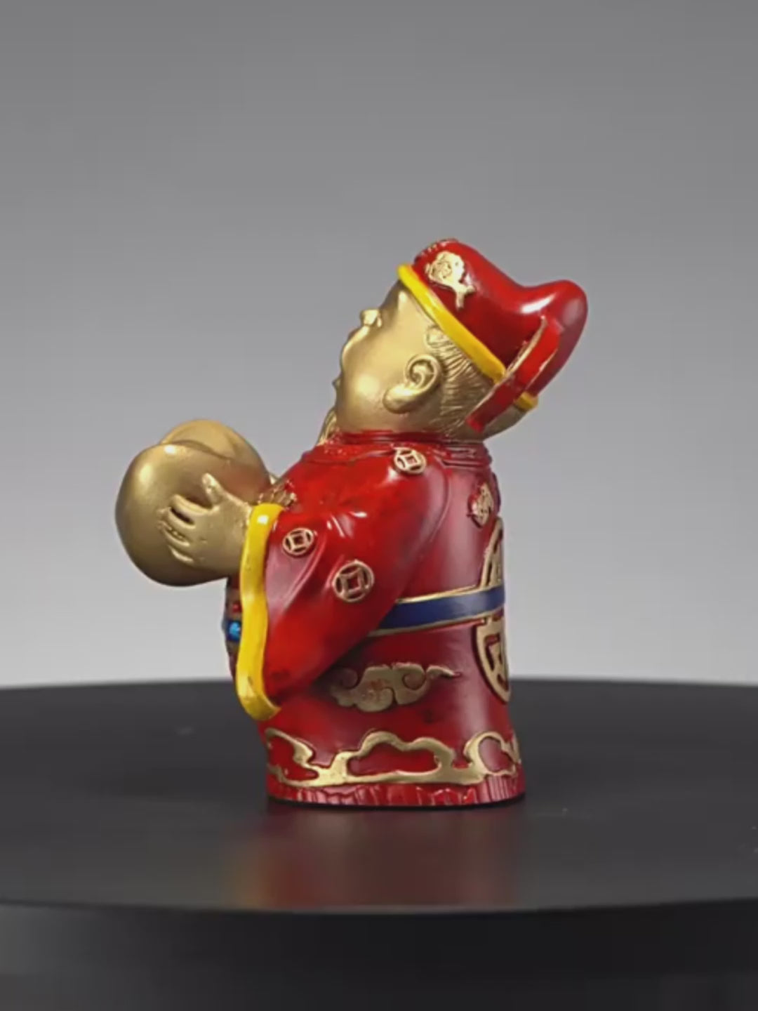 Five Direction Wealth God Figurine
