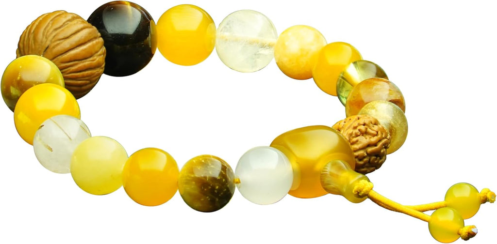 Five Elements Balance Feng Shui Bracelet – Energy Cycle Jewelry for Men Women – Original Crystal Design for Good Luck, Abundance, Protection & Harmony