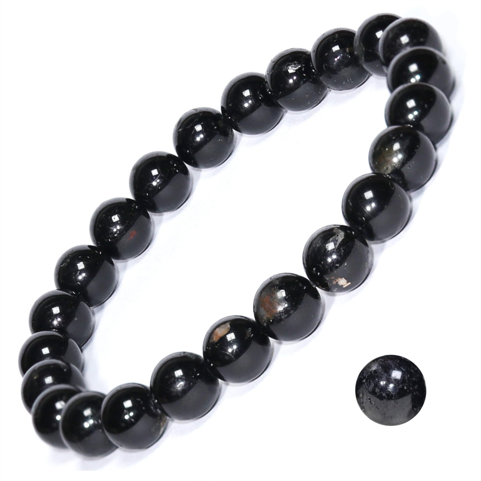 Natural Gemstone Stretch Bracelet, Handmade Unisex Crystal Bracelets for Meditation, Yoga, Spiritual Healing & Positive Energy