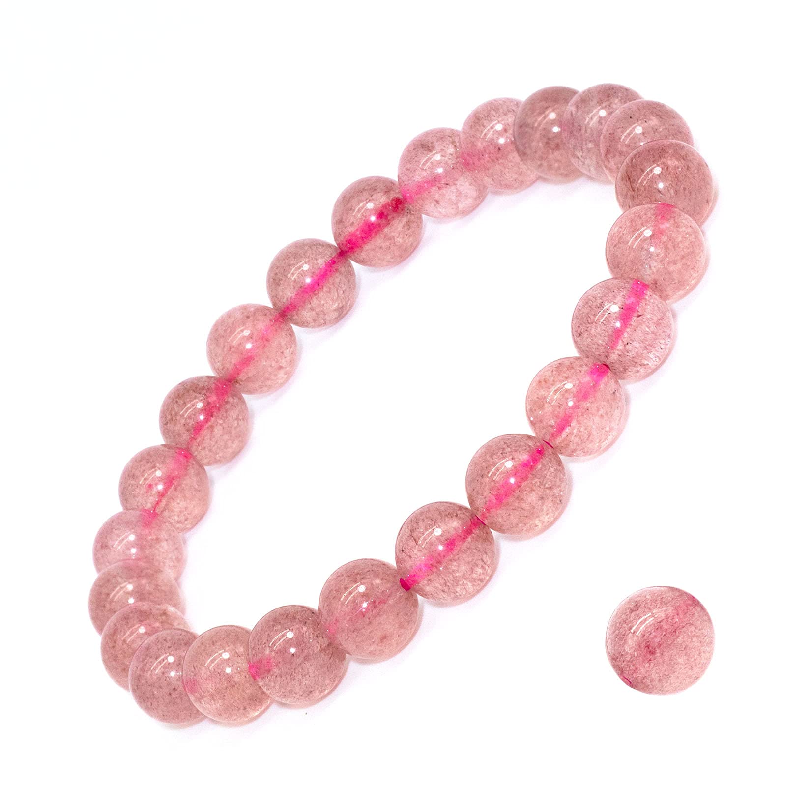 Natural Gemstone Stretch Bracelet, Handmade Unisex Crystal Bracelets for Meditation, Yoga, Spiritual Healing & Positive Energy