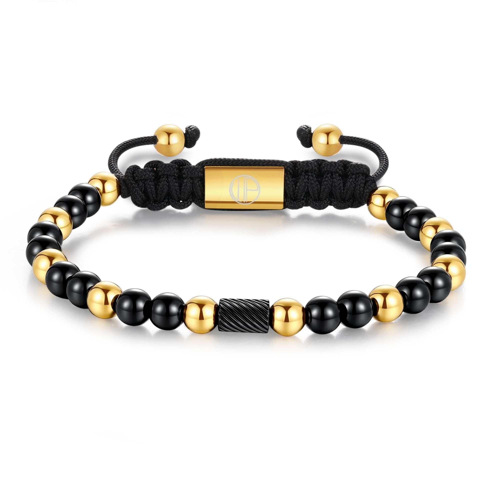 Gold-Plated Bracelets for Men 18K Gold Plated Franco Link Chain Stainless Steel Bracelet Adjustable Bracelet Mens Jewelry Birthday Gift
