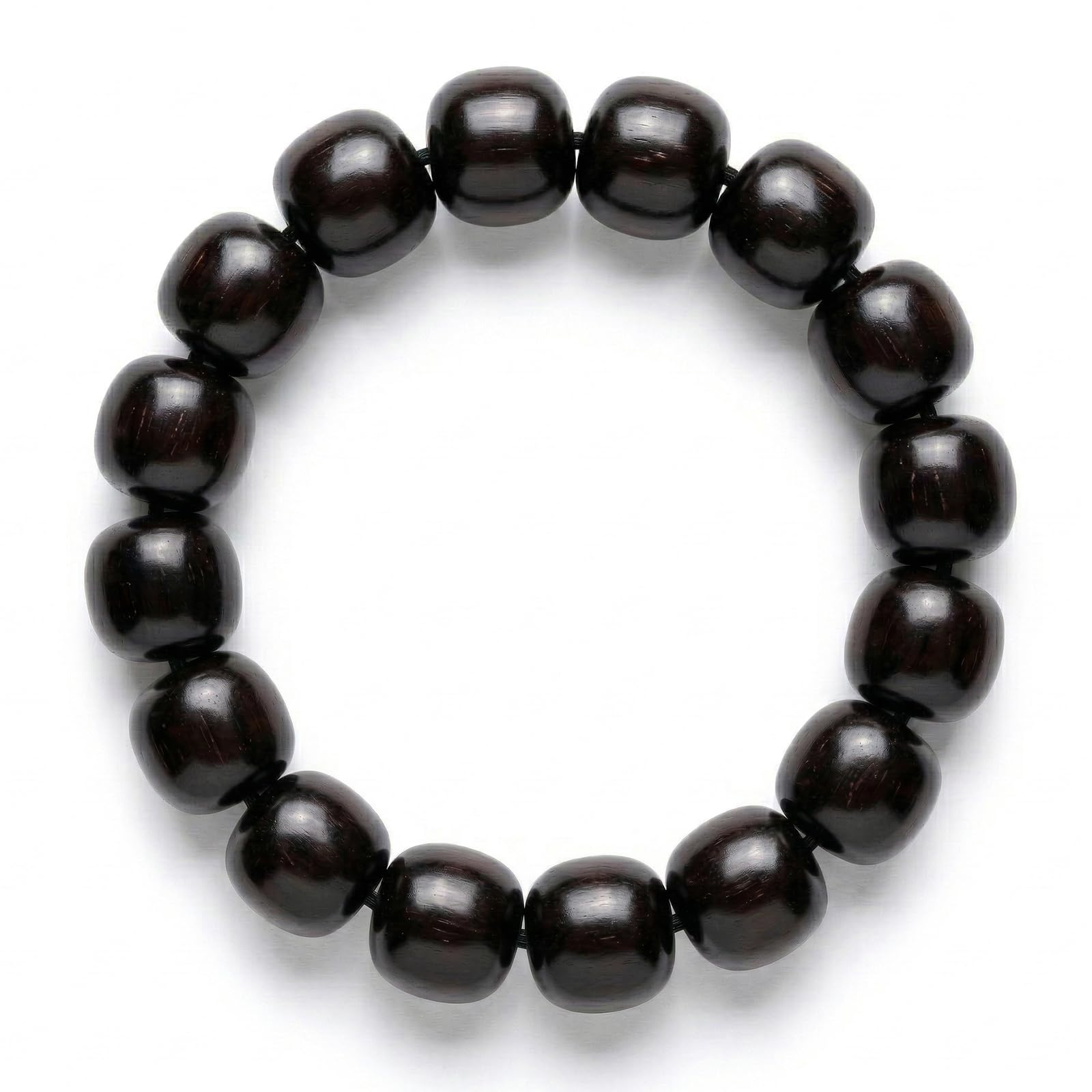 Meditation Bead Bracelets, Handcrafted Sandalwood Prayer Beads, Buddhist Blessing Rosewood Bracelets
