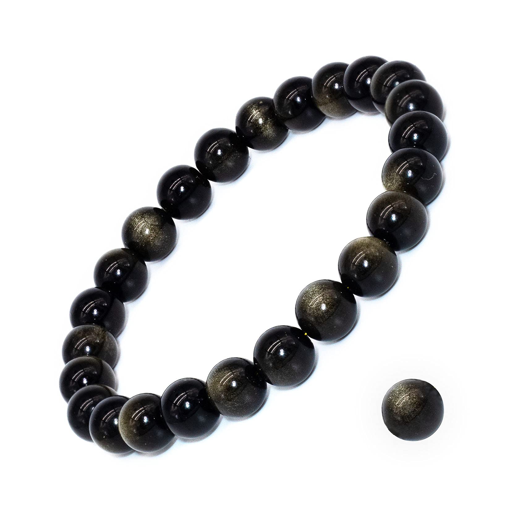 Natural Gemstone Stretch Bracelet, Handmade Unisex Crystal Bracelets for Meditation, Yoga, Spiritual Healing & Positive Energy
