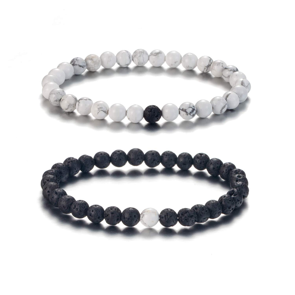 6mm Volcanic Rock Aromatherapy Anti-Anxiety Essential Oil Diffuser Bead Bracelet