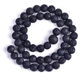 Genuine purple volcanic rock gemstones, energy healing beads, perfect for necklaces, bracelets, and earrings—enjoy the fun of DIY (8 mm, 46 beads)