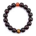 Meditaiton Beaded Bracelets, Handmade Sandalwood Mala Beads, Buddhist Prayer Red Wood Bracelets