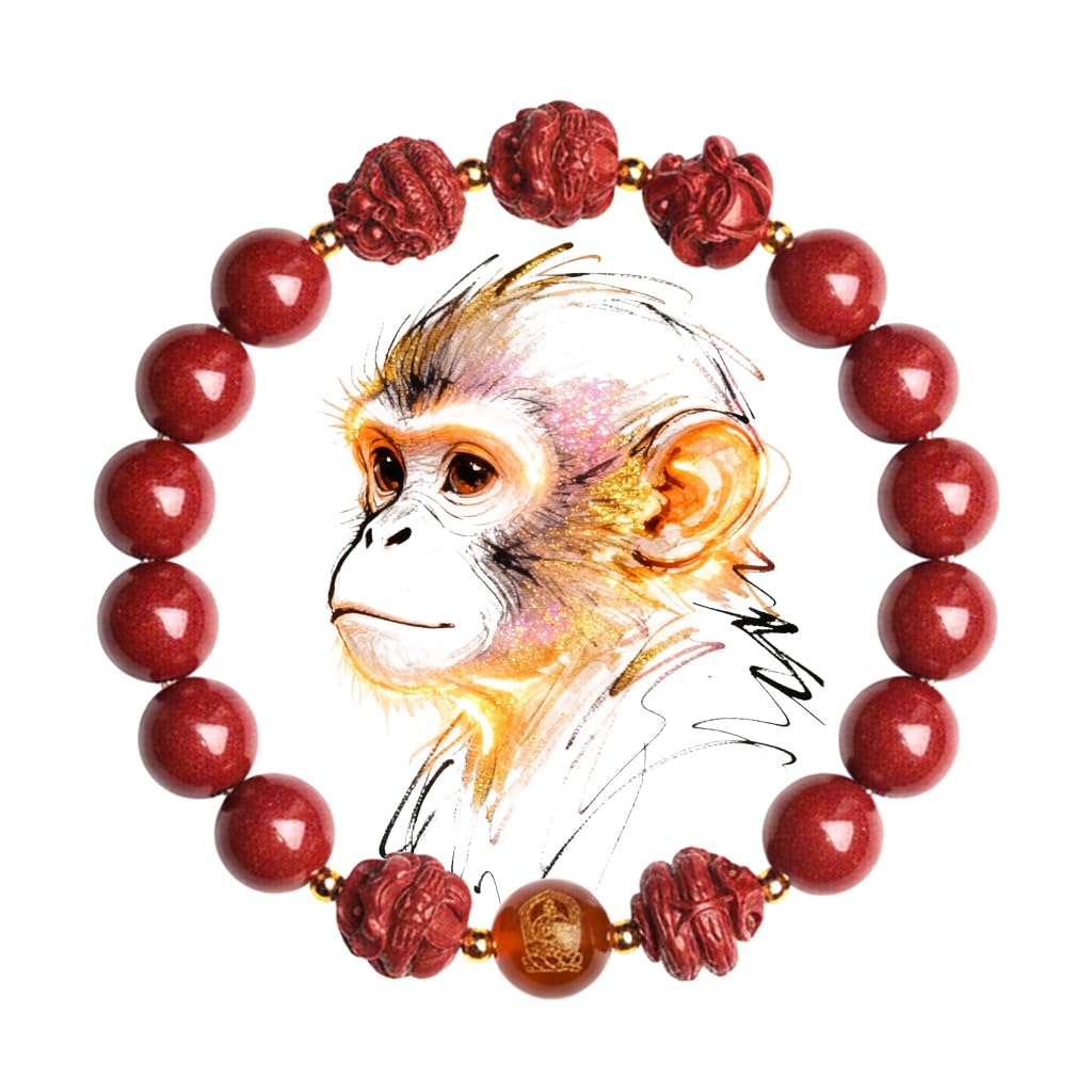 Feng Shui cinnabar bracelet: attracts wealth and good fortune, protects against misfortune, and serves as an auspicious zodiac bracelet—a spiritual accessory that attracts wealth and love while accumulating positive energy.