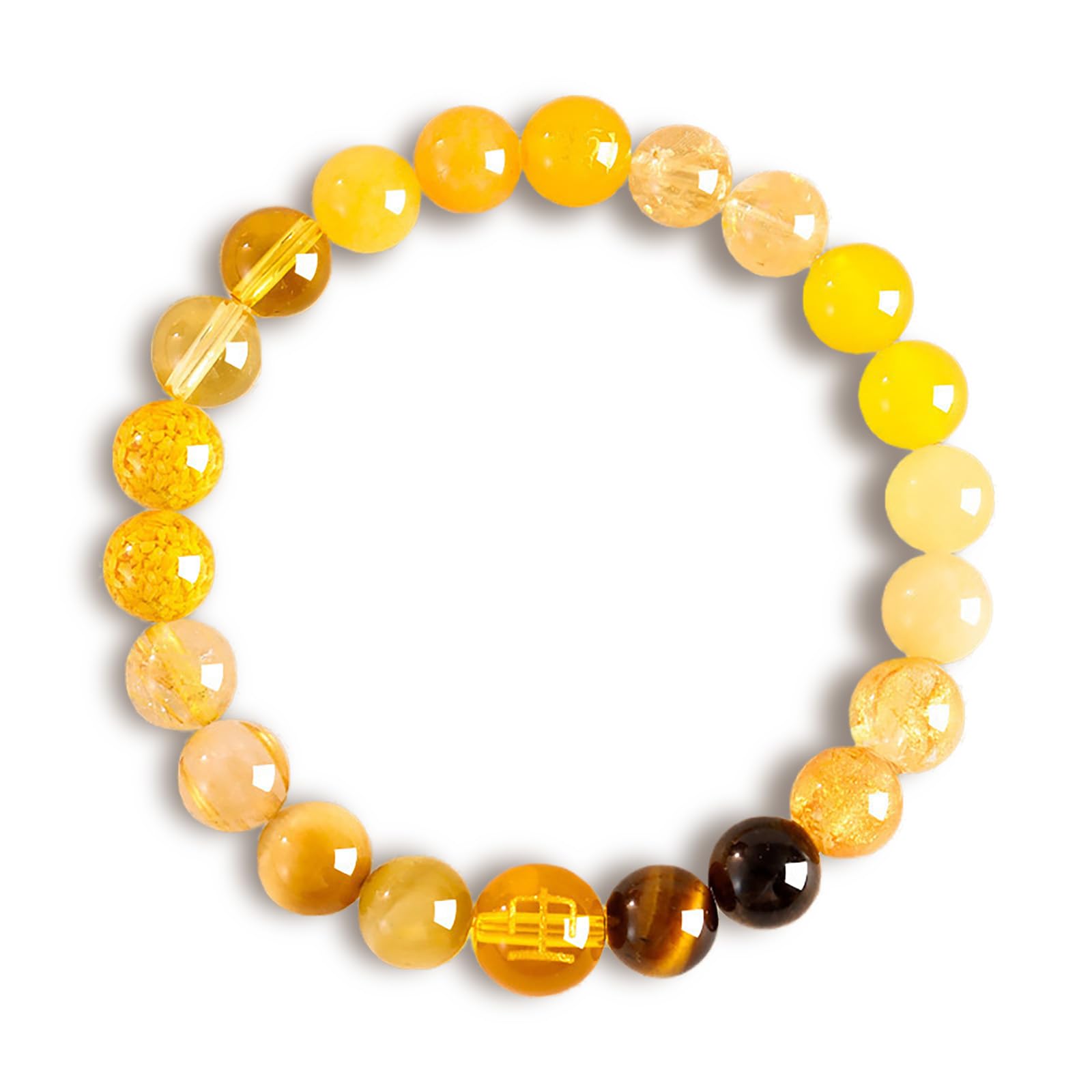 Five Elements Balance Feng Shui Bracelet – Energy Cycle Jewelry for Men Women – Original Crystal Design for Good Luck, Abundance, Protection & Harmony