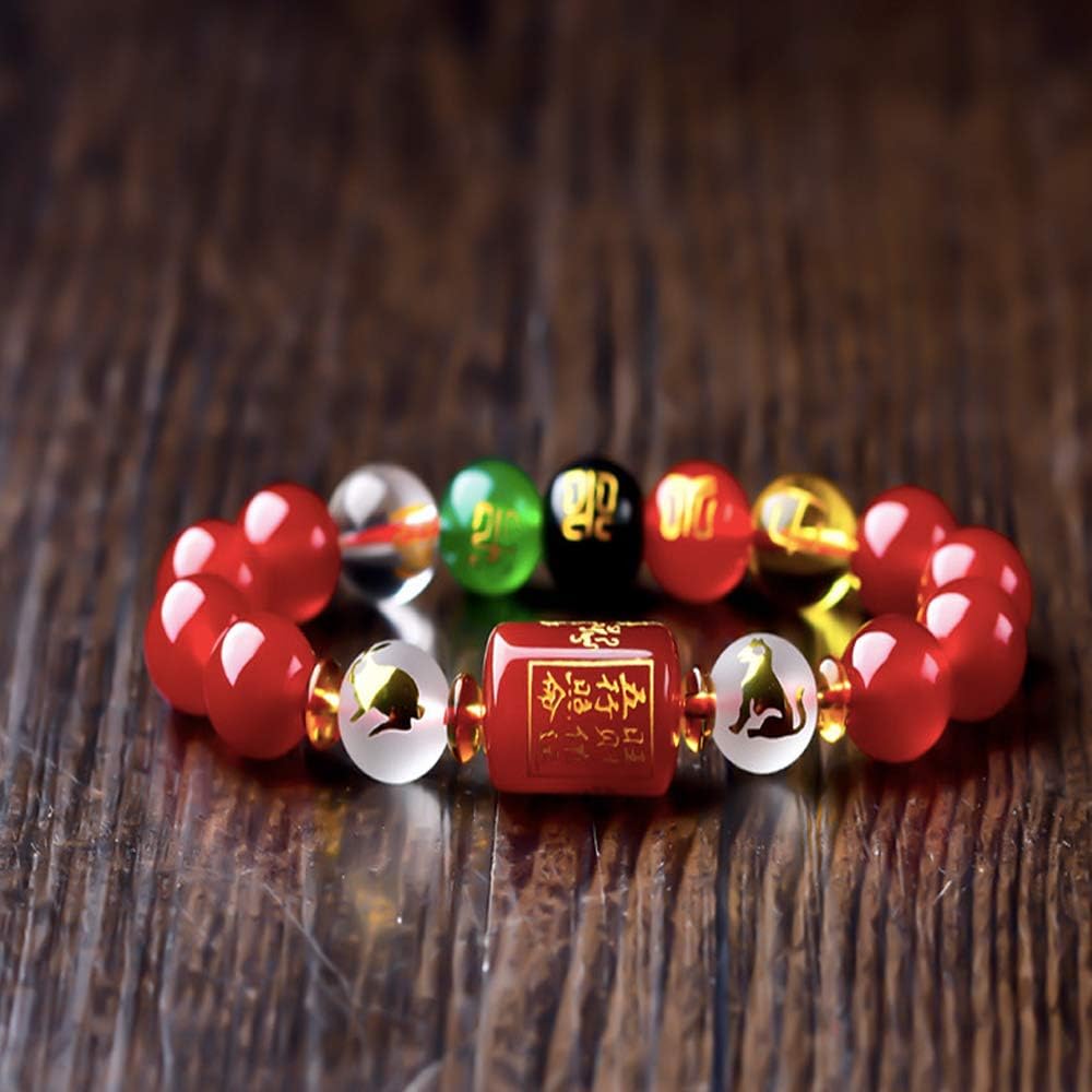 Feng Shui Obsidian Five-Element Wealth Prosperity Bracelet