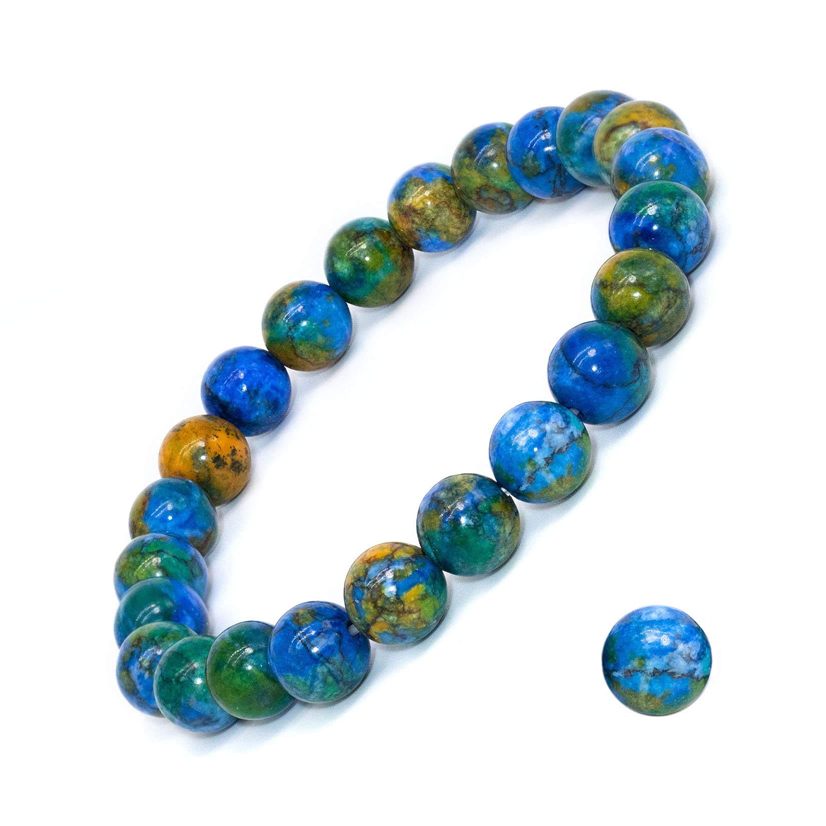 Natural Gemstone Stretch Bracelet, Handmade Unisex Crystal Bracelets for Meditation, Yoga, Spiritual Healing & Positive Energy