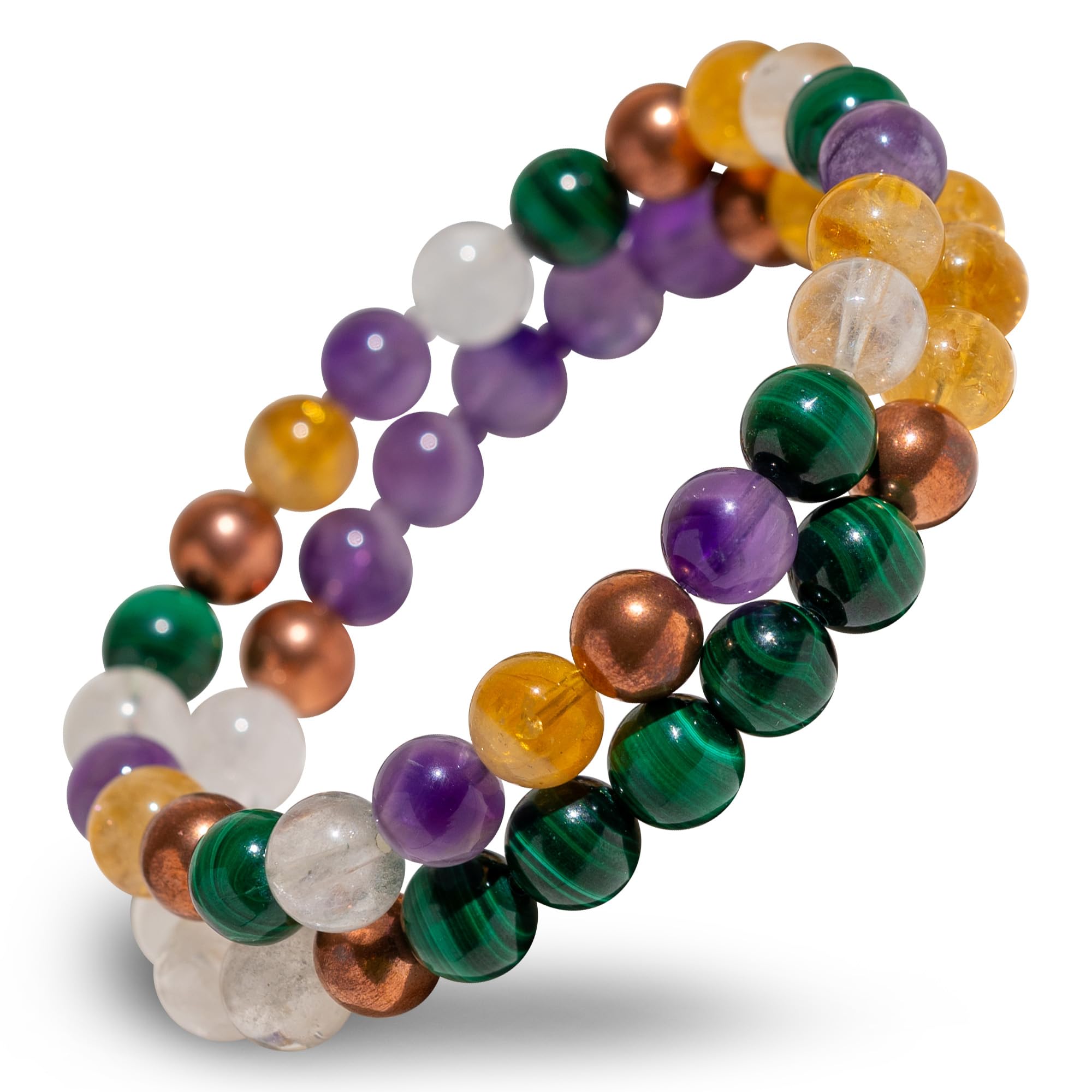 Manifestation Bracelet for Women & Men, Prosperity Bracelet with Money Crystals & Natural Stone for Abundance, Goal Attraction, & Positive Intentions