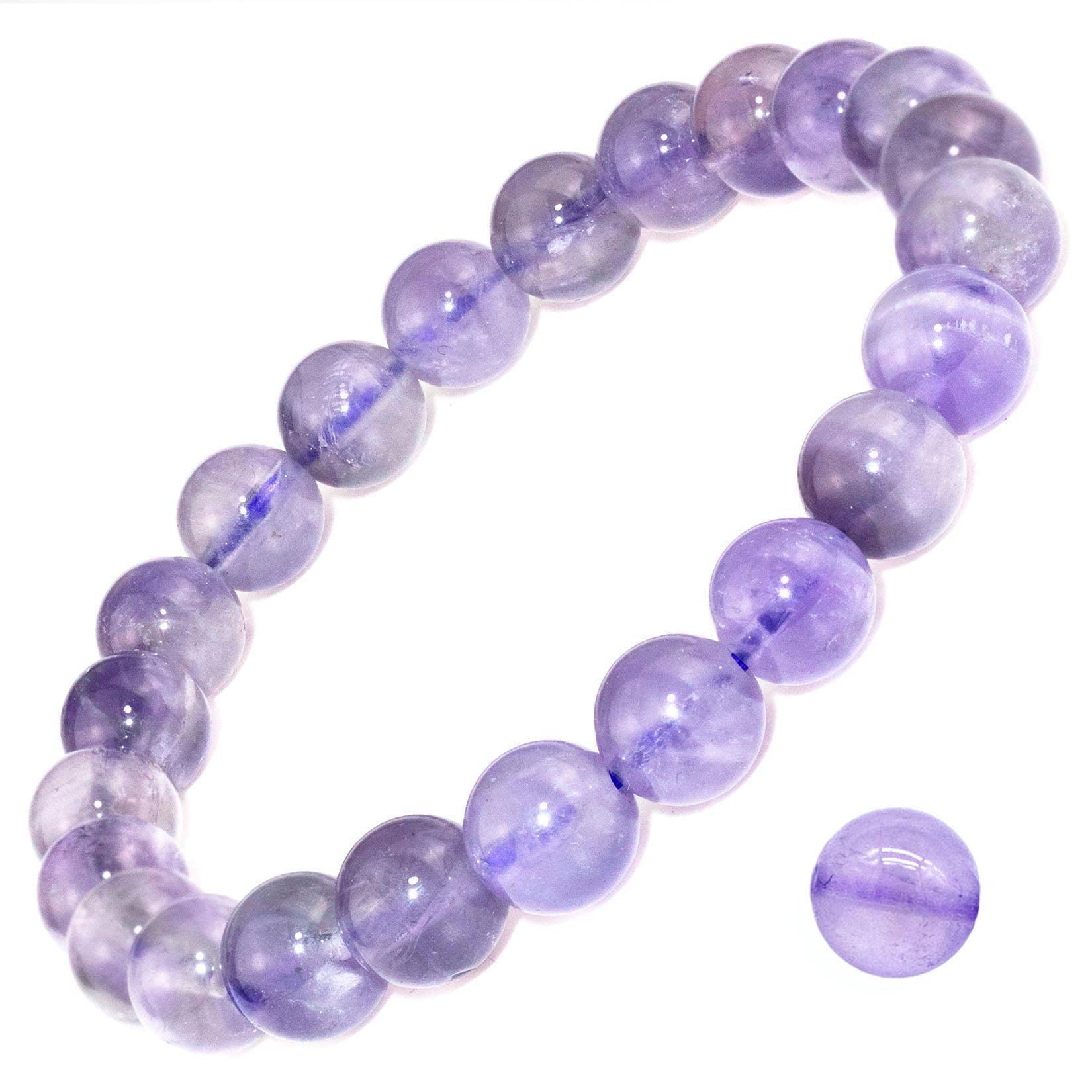 Natural Gemstone Stretch Bracelet, Handmade Unisex Crystal Bracelets for Meditation, Yoga, Spiritual Healing & Positive Energy