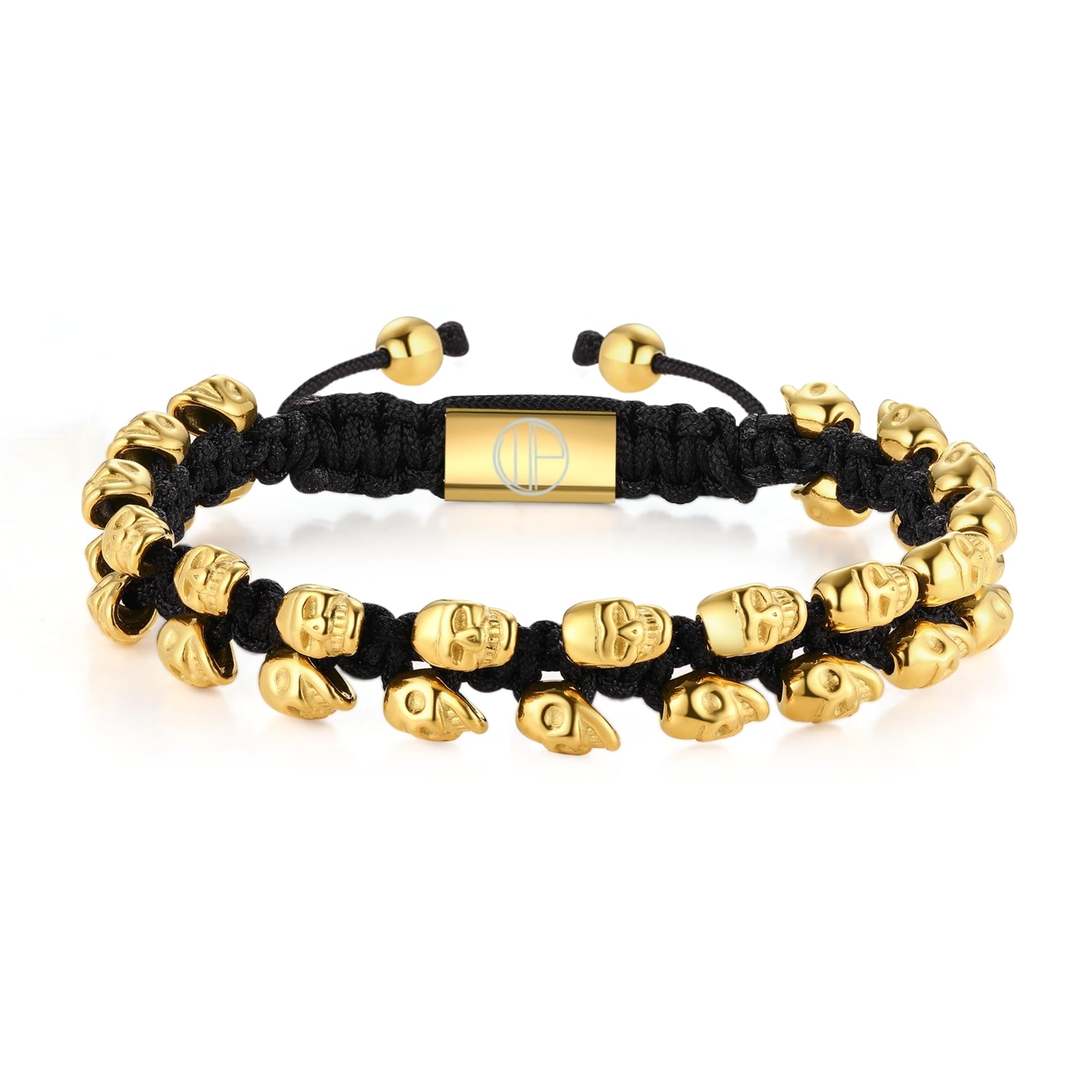 Gold-Plated Bracelets for Men 18K Gold Plated Franco Link Chain Stainless Steel Bracelet Adjustable Bracelet Mens Jewelry Birthday Gift