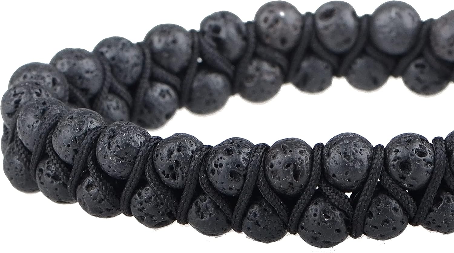 MASSIVE BEADS Double Layer Natural Chakra Healing Power Crystals Macrame Bracelet Yoga Stone Beads Gemstone Meditation Relax Anxiety Bangle for Unisex Women Men