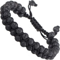 MASSIVE BEADS Double Layer Natural Chakra Healing Power Crystals Macrame Bracelet Yoga Stone Beads Gemstone Meditation Relax Anxiety Bangle for Unisex Women Men