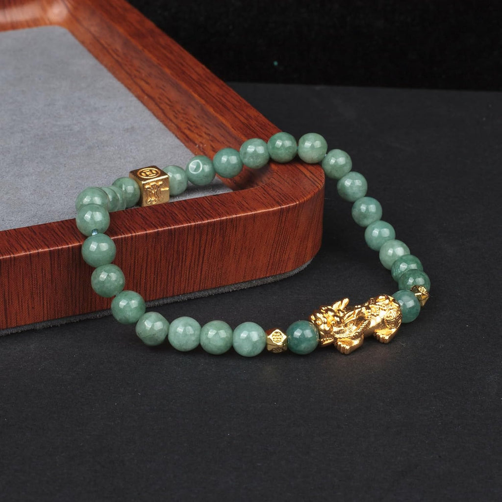 Fengshui Wealth Bracelet Green Real Jade Bracelet For Women Attract Lucky Wealthy Bracelets