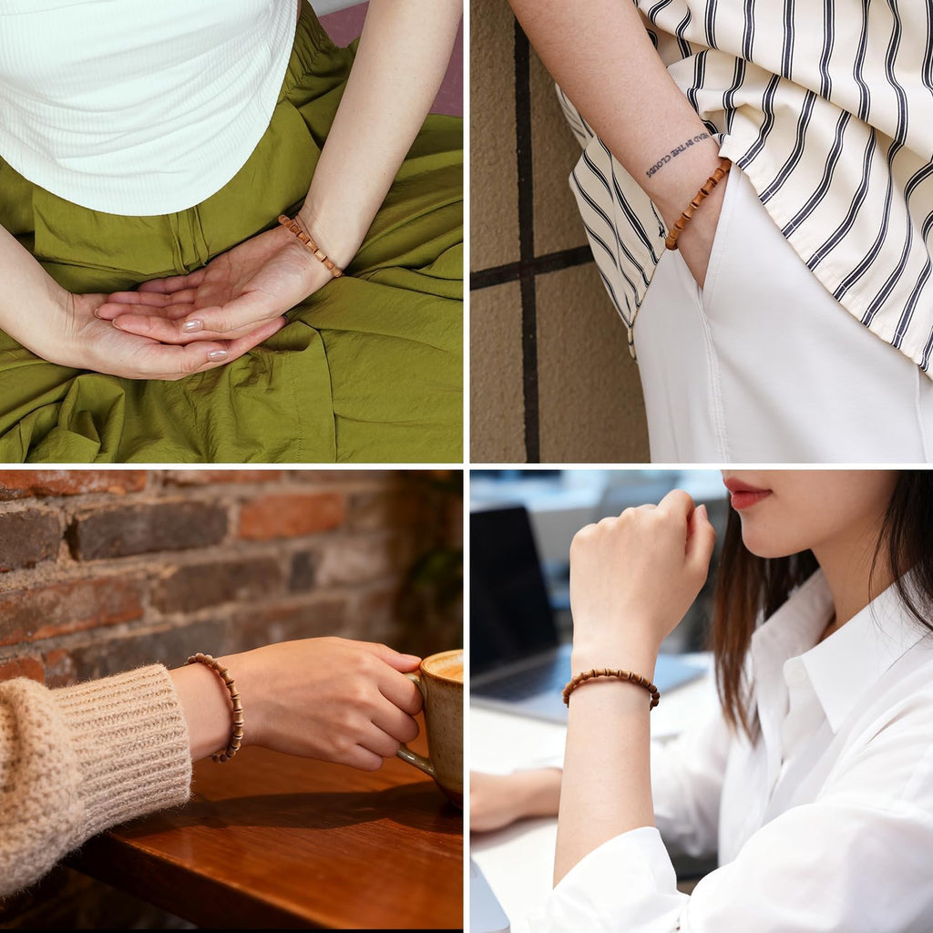 Handcrafted from authentic sandalwood, these beads emit a soothing fragrance and are ideal for Buddhist practice, meditation, and prayer.