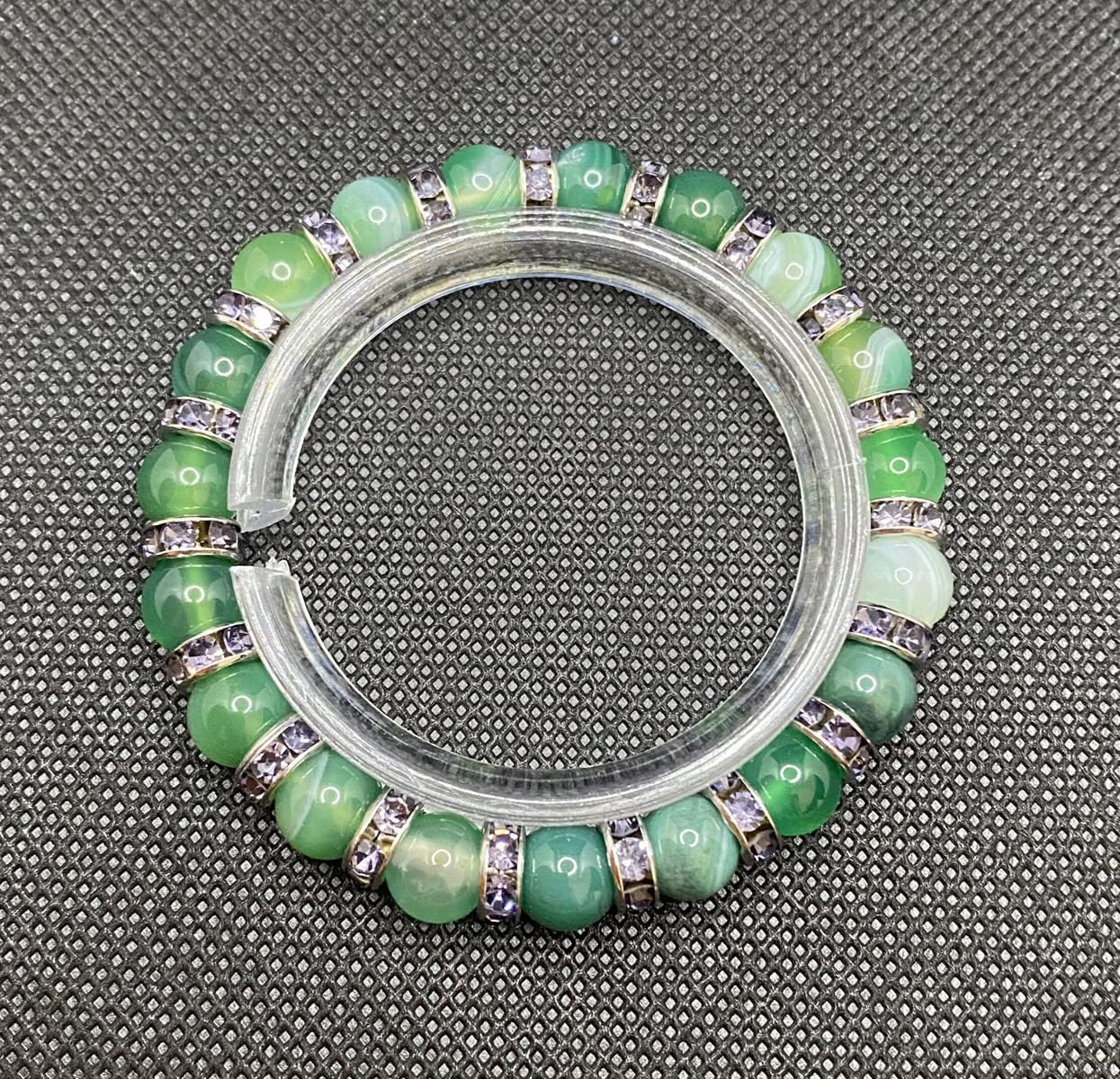 Green Agate Bracelet money attraction Chakra Bracelet, bead bracelet, brings money wealth rich bracelet, prosperity and good luck, Stone, Agate