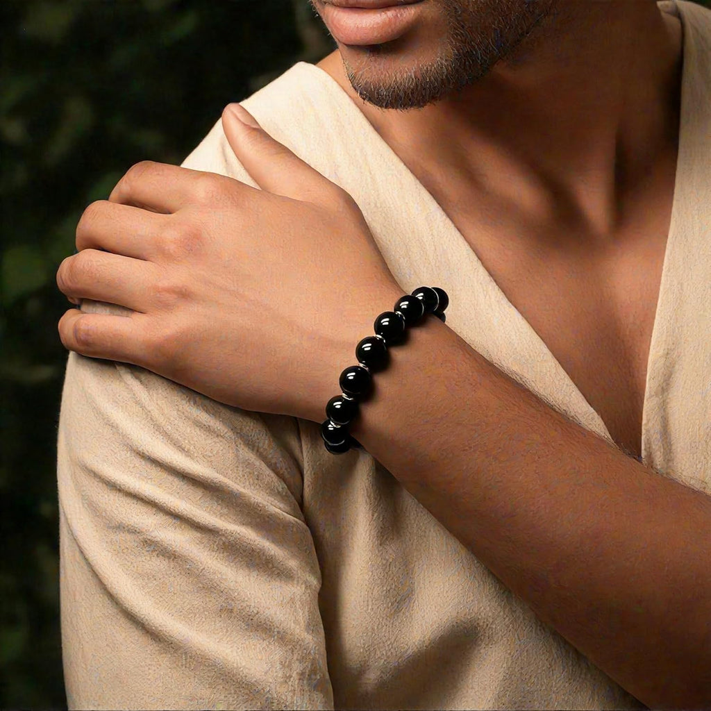 Feng Shui Natural Stone Bracelet—Made from natural yellow stone, this piece helps attract wealth and good fortune while boosting your confidence. This 10mm handcrafted energy accessory is designed to lift your spirits.