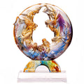 Crystal Fishes Feng Shui Stand