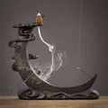 Half Moon Backflow Ceramic Incense Burner