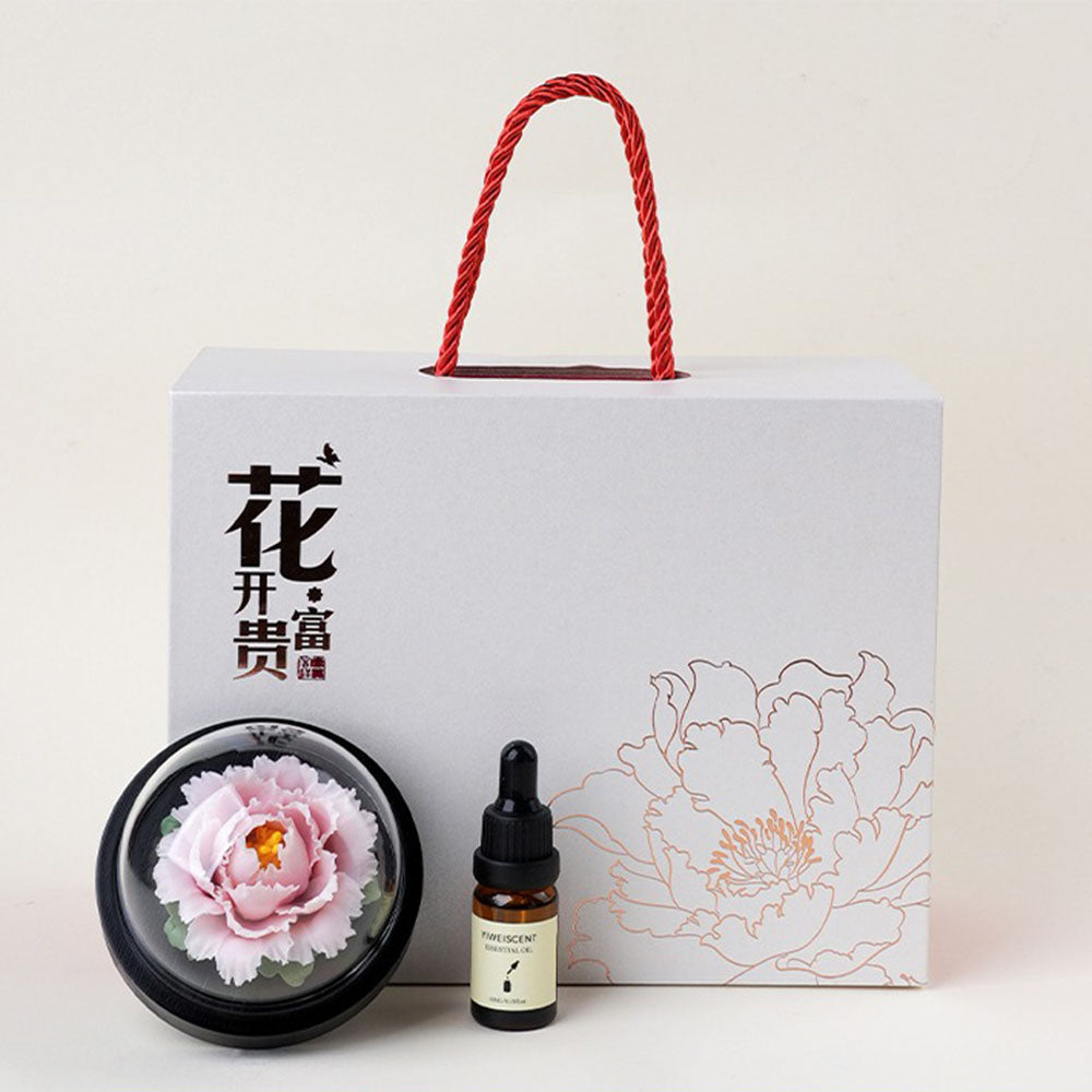 Ceramic Peony Diffuser Gift Set