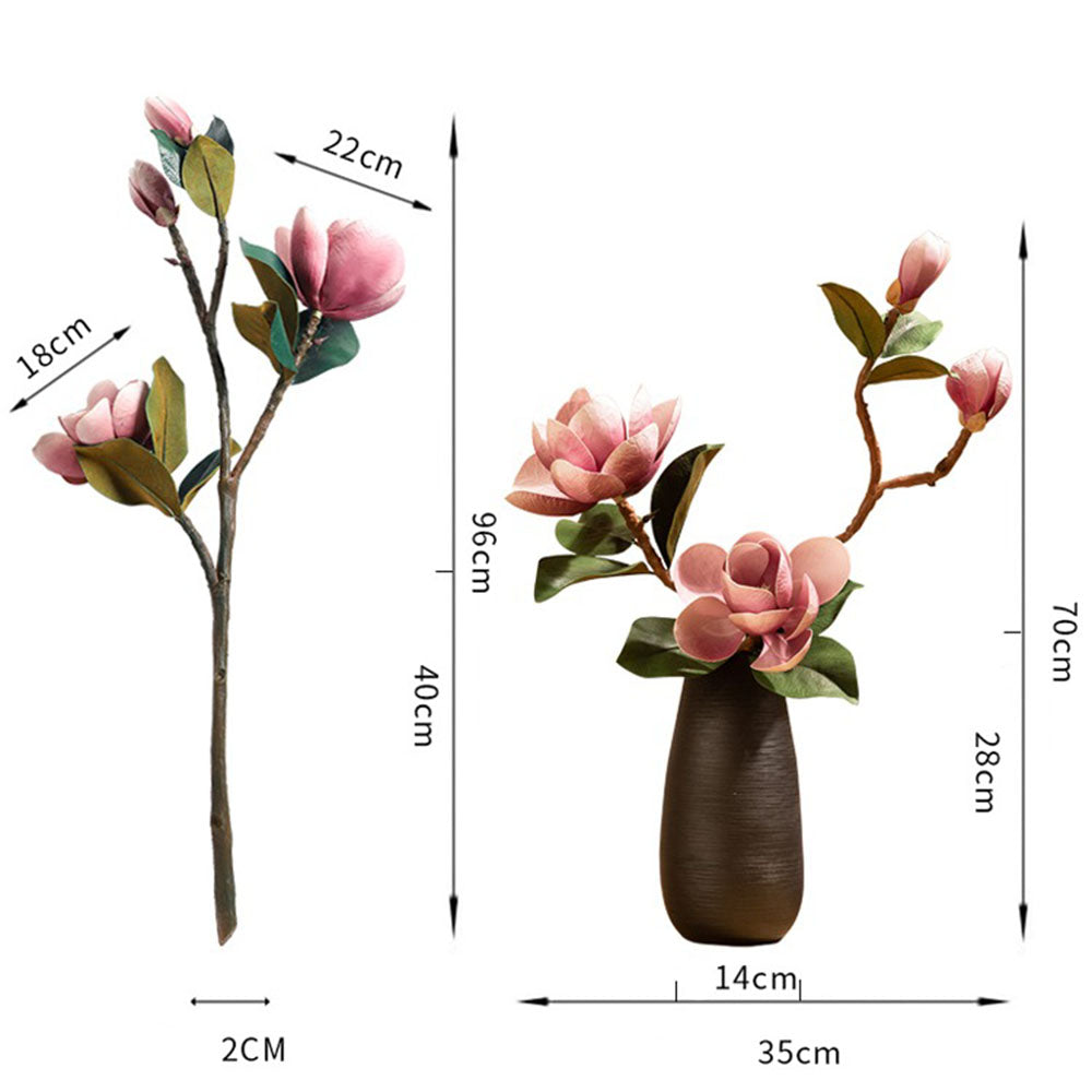 Artificial Magnolia Flower In Vase