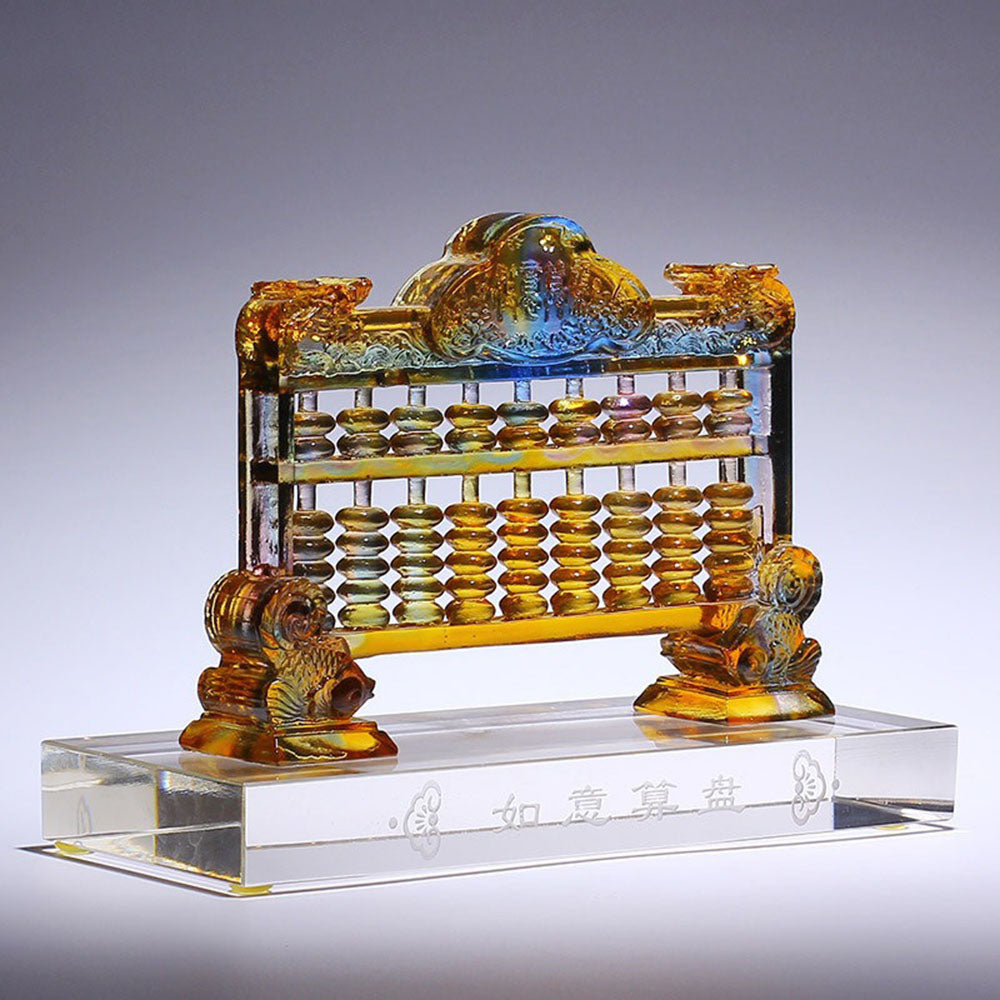 Colored Glass Ruyi Abacus