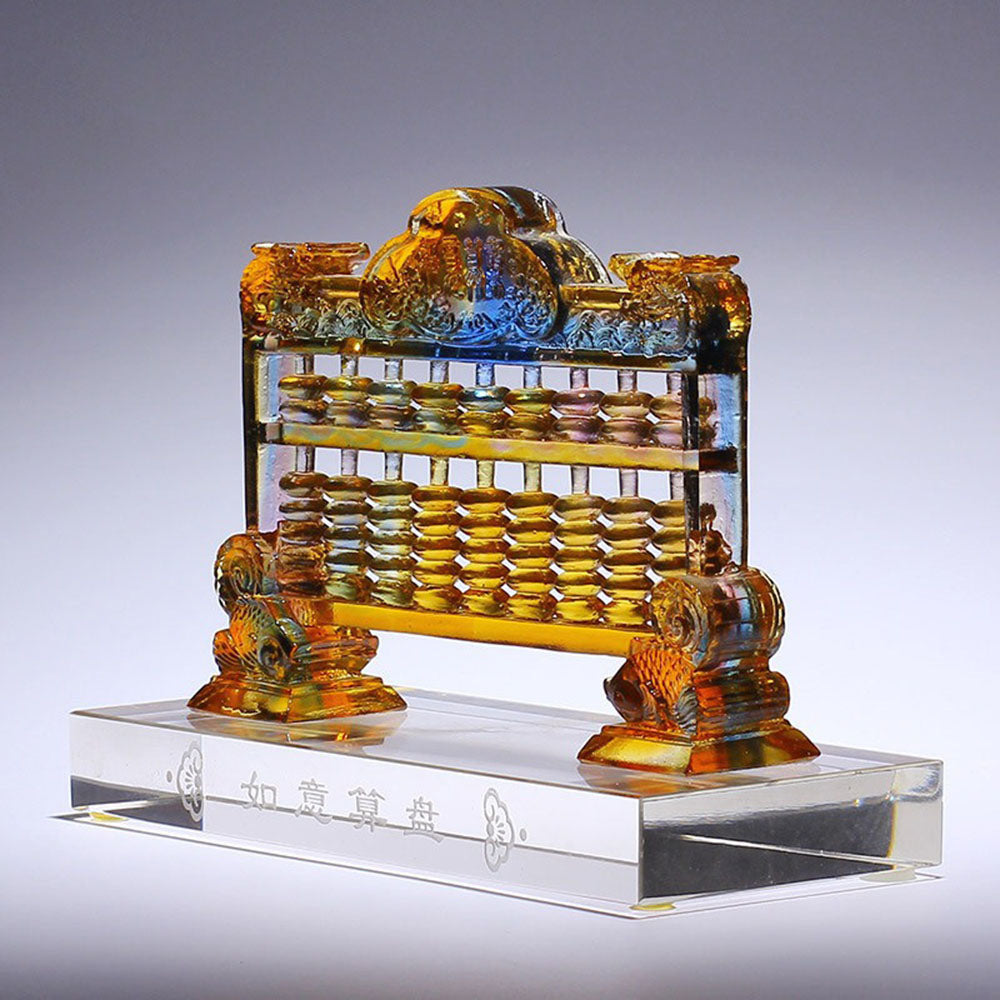 Colored Glass Ruyi Abacus