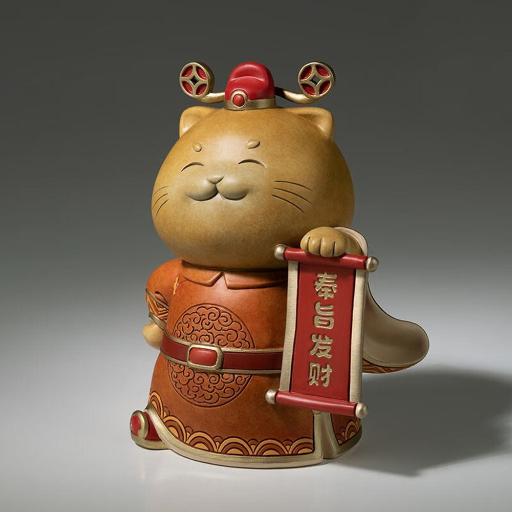 Imperial Decree Feng Shui Cat Figurine