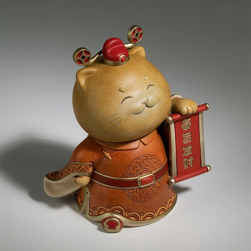 Imperial Decree Feng Shui Cat Figurine