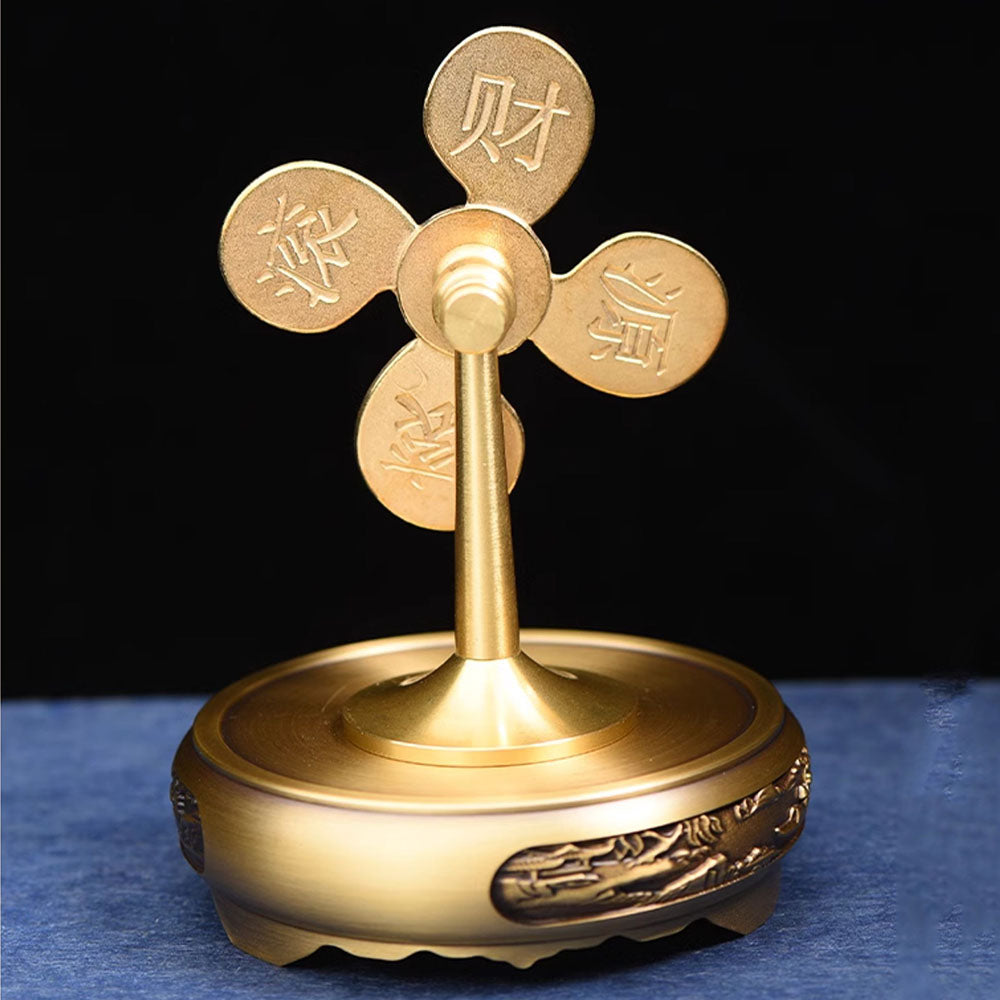 Brass Wealth Windmill Decor