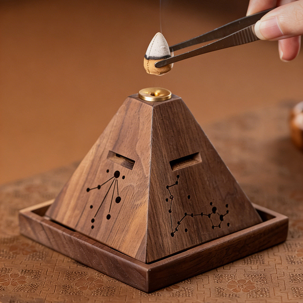 Pyramid Backflow Incense Burner
