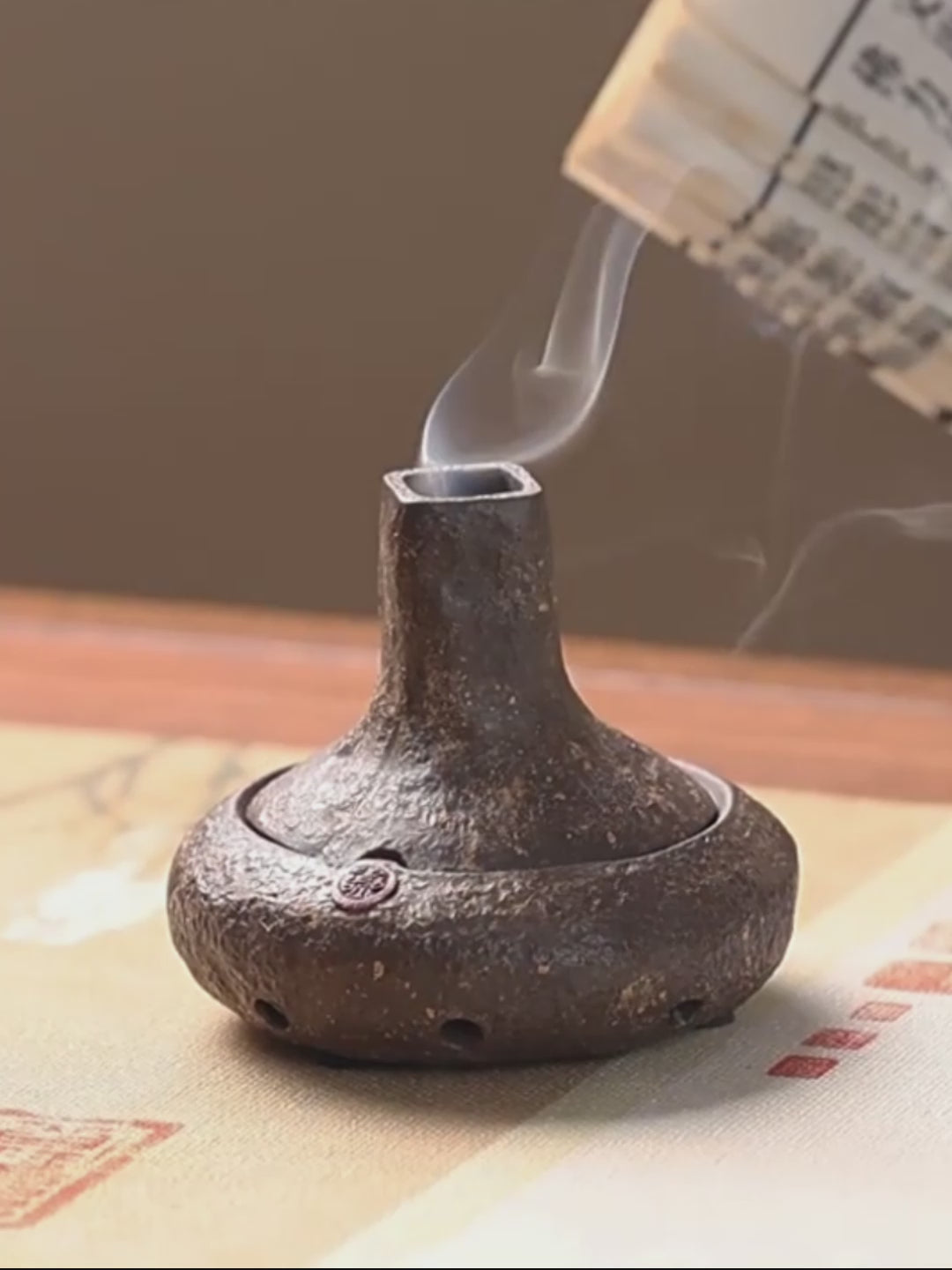 Purple Clay Handmade Japanese Incense Burner